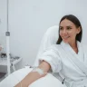 Patient receiving a Multivitamin IV Drip at Yeppeun Skin Clinic, a DHA-licensed clinic in Jumeirah 2, Dubai